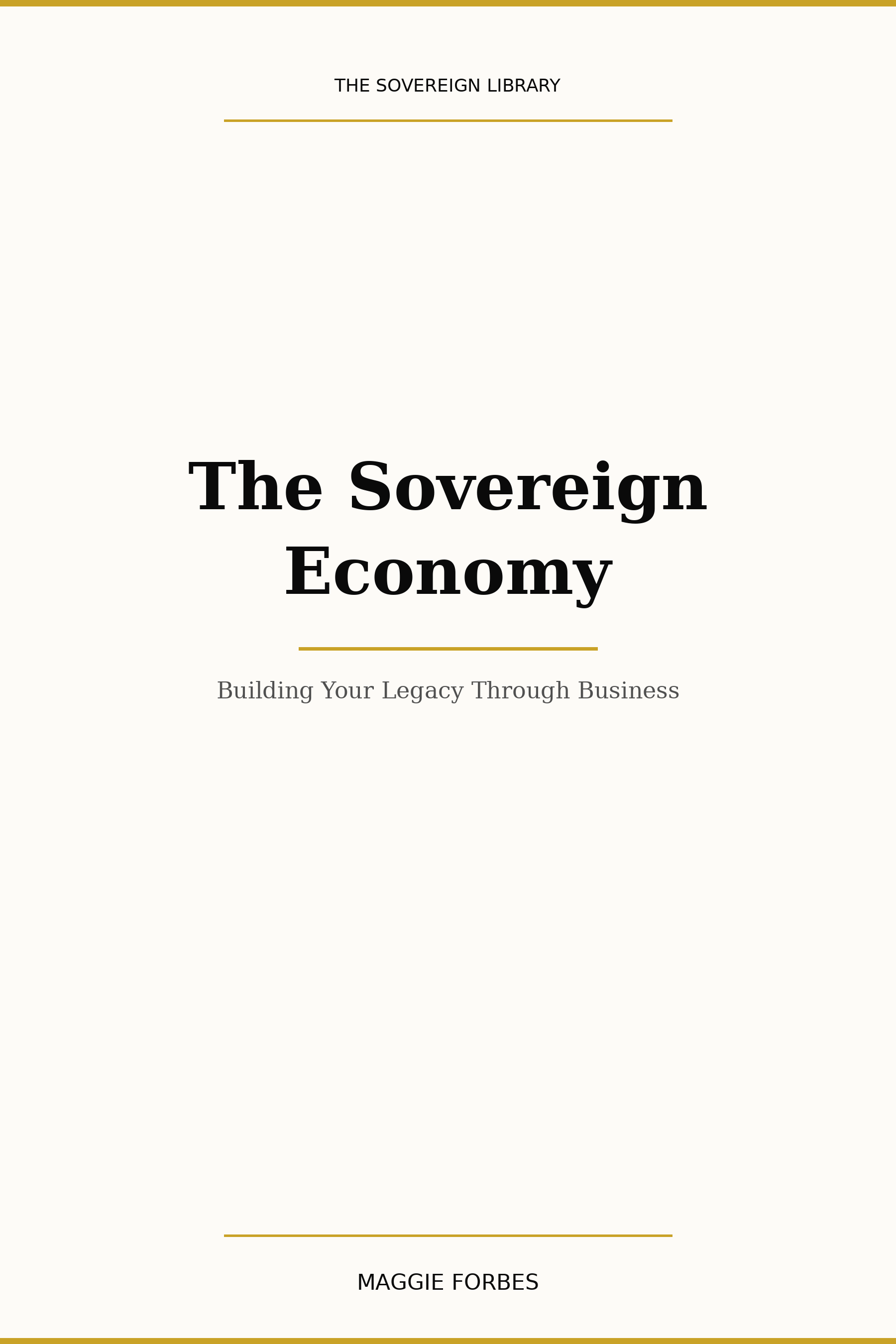 The Sovereign Economy